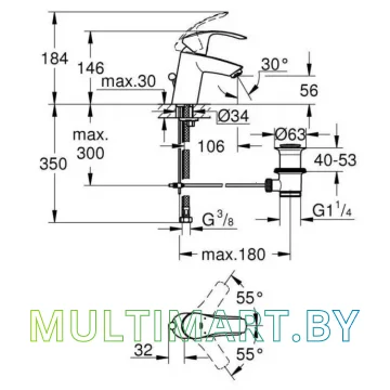 Смеситель Grohe Eurosmart (33265002) картинка 6